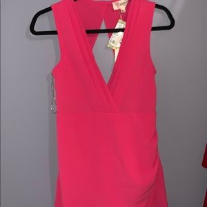 Pink Mini Dress - open Black - SZ L